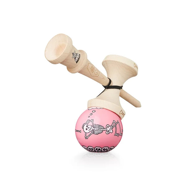 Kendama Krom x JODY BARTON - Skeletons Pink